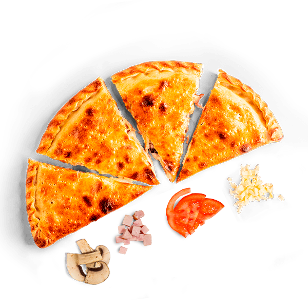 Кальцоне с Ветчиной и Грибами